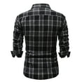 thumbnail image 7 of CYiJun George Flannel Plaid Shirt for Men Men's Long Sleeve Flannel Button Down Plaid Casual Shirt,Black L, 7 of 7