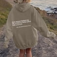 thumbnail image 4 of Sweatshirts for Women Velvet Hoodies Drawstring Long Sleeve Sweatshirts Hooded Pullover Tops with Pocket Casual Hoodie Tops, 4 of 4