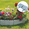 Wozhilaka Gardeing Flower Fence Home Outdoor Yard Border Stone Bed Edging Garden Plastic Patio
