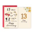 thumbnail image 1 of Tarjeta de Aniversario Detuca 13 Años Doble Cara 20x13 cm, 1 of 6