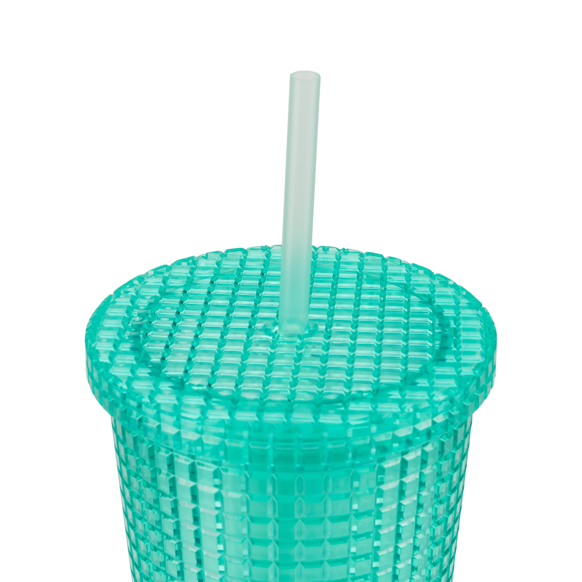 Cool Gear 3-Pack 23 oz Jem Chiller with Reusable Straw | Dishwasher Safe, Spillproof, Double-Wall Insulated Travel Tumbler | Trendy, Textured Design - Variety Pack