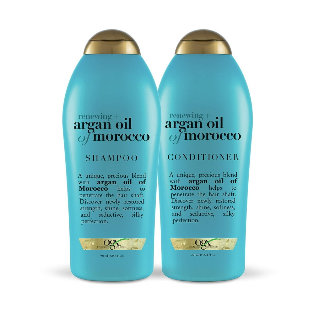 OGX Renewing + Argan Oil of Morocco Shampoo & Conditioner, 25.4 Ounce (Set of 2)