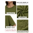 thumbnail image 4 of MOYIKO Womens Oversized T Shirts Crew Neck Short Sleeve Summer Trendy Tops Loose Fit Tee, 4 of 7