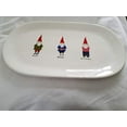 thumbnail image 1 of Rae Dunn Magic Merry Mischief Gnomes 14 Inch Oval Christmas Serving Tray Platter. Typeset Lettering. by Magenta., 1 of 5