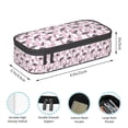 thumbnail image 4 of Uemuo Pineapple Flamingo Printed Large Pencil Case, Big Capacity Pencil Pouch Stationery Pen Bag, Storage High Capacity Bag Pouch Holder Box Organizer, Marker Pen Case, 4 of 9