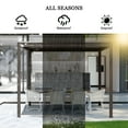 thumbnail image 2 of Mondawe 10'x10' Louvered Pergola, Outdoor Aluminum Pergola with Adjustable Rainproof Roof for Porch ,Deck, Patio, Garden, Brown, 2 of 10