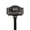 Black/Silver, variant on 4.5" x 7.15" Petite Montague No Soliciting Statement Plaque Sign with Lawn Stake - Black/Silver