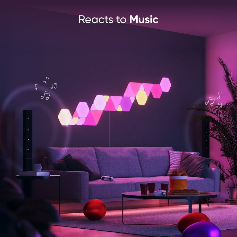 Nanoleaf Shapes Triangles Smarter Kit, 5PK Indoor Modern Modular