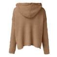 thumbnail image 5 of Vedolay Women Sweater Knit Cardigan Sweaters Oversized Fall Dressy Casual Jackets Khaki,L, 5 of 5