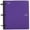 Purple, variant on Five Star Flex Refillable Notebook + Study App, 1", 60 Sheets, College Ruled, Fire