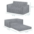 thumbnail image 4 of Serta Perfect Sleeper Extra Wide Convertible Sofa to Lounger - Comfy 2-in-1 Flip Open Couch/Sleeper for Kids, Multiple Colors, 4 of 17