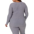 thumbnail image 2 of Fit for Me by Fruit of the Loom Women's Plus Size Waffle Thermal Underwear Crew Top, 2 of 5