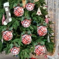 thumbnail image 2 of Kezqiaxn Fabric Christmas Ball Ornaments Set 6Pcs/2.4In Fabric Ball Ornaments with Pinecones Berry and Pine Needle, Shatterproof Christmas Tree Hanging Ball Ornaments Festive Decorations, 2 of 5