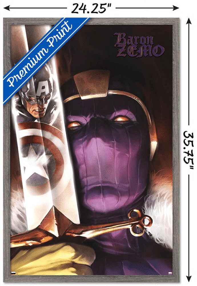 Marvel - Baron Zemo - Captain America #606 Wall Poster, 22.375" x 34", Framed