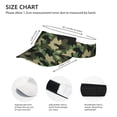thumbnail image 4 of Daiia Camouflage Dinosaur Pattern Sport Sun Visor Hats Visor Cap Adjustable Empty Top Baseball Cap Cotton Ball Caps for Women and Men, 4 of 8
