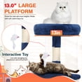 thumbnail image 2 of BestPet Cat Tree 37" Tall Cat Tower Kitten with Scratching Posts and Perches Indoor Activity Center for Cats (Navy Blue), 2 of 7