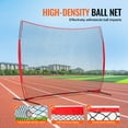 thumbnail image 3 of KFFKFF Barricade Backstop Net,12x9ft Portable Barricade Tailgate Net Sports Ball Obstacle Softball Practice Net w/ Carry Bag for Baseball Softball Lacrosse Soccer Hockey Training, 3 of 9