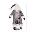 thumbnail image 2 of Vickerman 36" Silver Sleigh Bells Santa Doll with Stand, 2 of 5