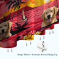 thumbnail image 6 of Golden Retriever Hawaiian Shower Curtain 36"x72" ,Bathroom Decorative Shower Curtains Set with 12 Hooks,Modern Waterproof Washable Shower Curtain, 6 of 6