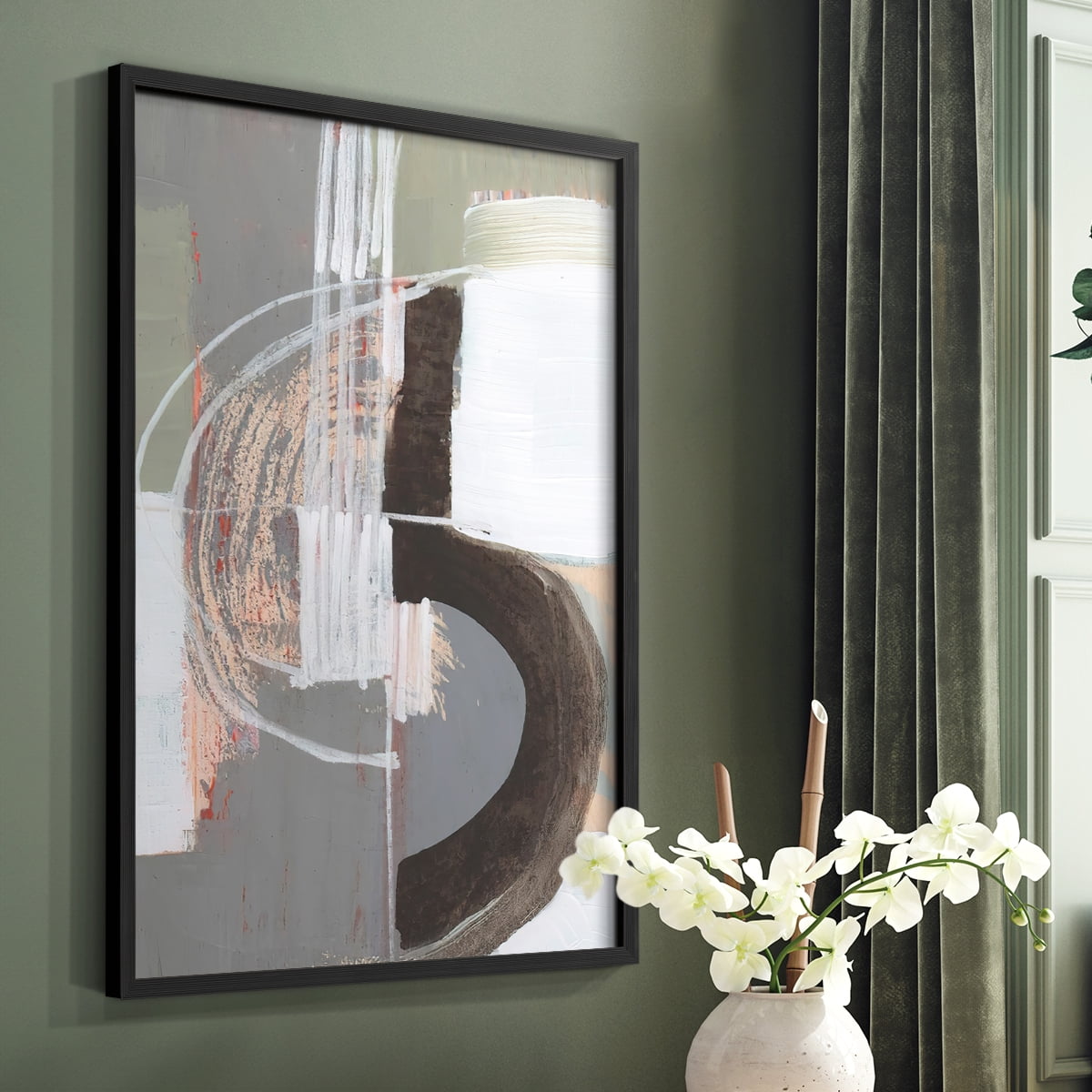 Arching Neutrals III in Paper Solid Wood 8 x 10 Framed Print