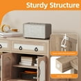 thumbnail image 4 of Craftian Kitchen Buffet Cabinet with Adjustable Shelf & Doors, Storage Cabinet with Drawers, Oak, 4 of 8