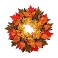 thumbnail image 3 of Aurorax Fall Wreaths for Front Door 22 inch,Fall Wreath Decorations with Sunflower Pumpkin Maple Leaves Farmhouse Sunflower Wreath Decor Indoor Wall Mantel, 3 of 6