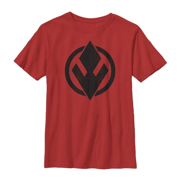 Boy's Star Wars: The Rise of Skywalker Sith Trooper Logo  Graphic Tee Red Large