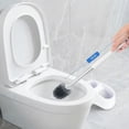 thumbnail image 3 of Toilet Brush and Holder Set,Toilet Bowl Brush + Scrubber Brush,with Removable Hangable Long Handle,Compact Design, Nylon Bristles,Toilet Cleaner Brush for Bathroom RV Toilet Deep Cleaning, 3 of 4