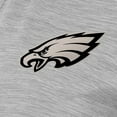 thumbnail image 2 of Women's Antigua Heather Gray Philadelphia Eagles  Brushed Carbon Layout V-Neck Polo, 2 of 2