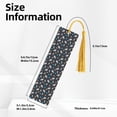 thumbnail image 3 of Kdxio Space Print Metal Tassel Bookmarks,Perfect Gift for Art Lovers and Bookworms Metal Bookmarks for Women, 3 of 8