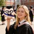 thumbnail image 3 of Cute Graduation Egg Plush Toy, Soft Stuffed Animal with Doctoral Cap & Glasses, Graduation Gift for High School & College Grads, Graduation Season Plush Keepsake for Students, 3 of 5