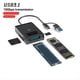 thumbnail image 2 of Carcasa SSD M.2 NVMe de 10 Gbps, Tipo C, USB 3.1 A SSD, Compatible con Lector de Tarjetas SD/TF e Inserción Directa., 2 of 7