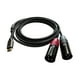 thumbnail image 4 of Cable de audio USB-C a 2 XLR, cable de audio estéreo Hi-Fi de 3 pines, micrófono de alta calidad con sonido de calidad. 1 metro, 4 of 9