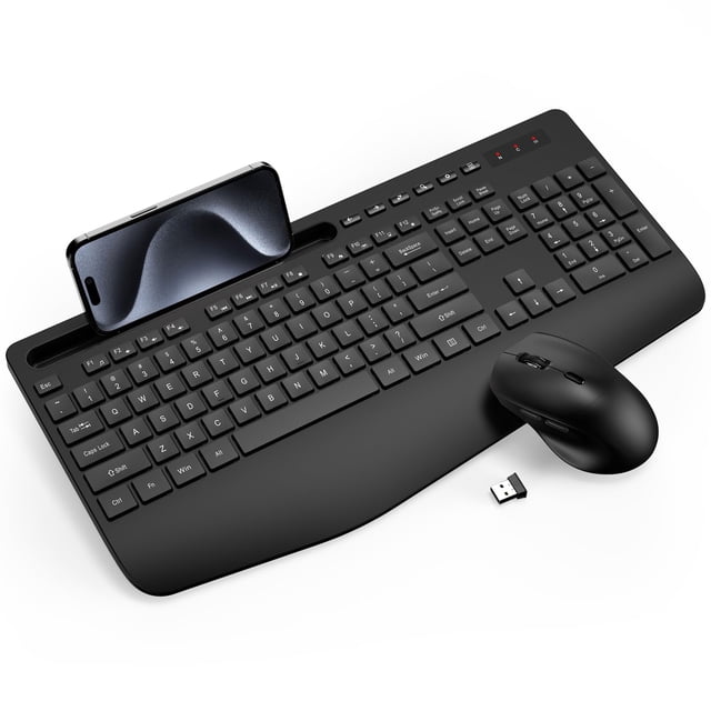 Combo de teclado y ratón inalámbricos Trueque de tamaño completo