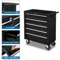 thumbnail image 7 of Ktaxon 5-Drawer Rolling Tool Chest, Tool Storage Cabinet with Lockable Wheels, Tool Organizer Box for Garage, Warehouse & Repair Shop, Black, 7 of 7