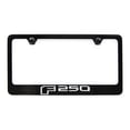 thumbnail image 3 of Ford F 250 Black Coated Zinc Metal License Plate Frame Holder Wide Bottom Engraved 2 Hole, 3 of 3