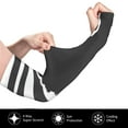 thumbnail image 3 of Daiia Memorial Day1 UV Sun Protection Arm Sleeves - Cooling Compression Arm Sleeve - Sports & UV Arm Sleeves for Men & Women, 3 of 8