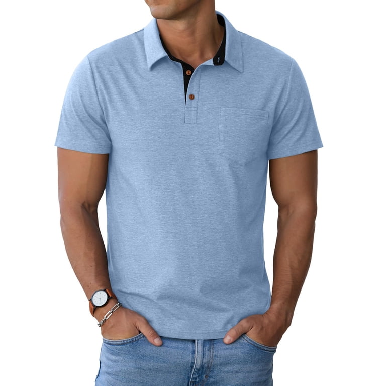 GIRUNS Men's Cotton Polo Shirt photo 2