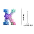 thumbnail image 2 of K Snowflake Series 2D Acrylic Backpack Car Pendant Decoration Ornament Alphabet Design K, 2 of 7