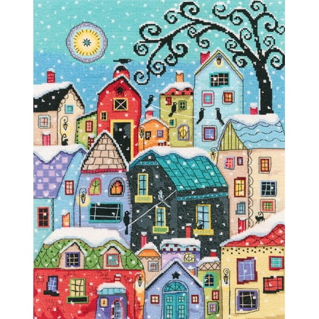 UPC: 4743348404074 | RTO Counted Cross Stitch Kit 10.75 X13.75 -Snow Falling (16 Count)