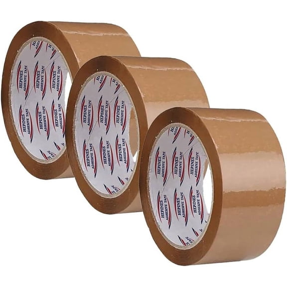 AMERICAN RAVEN Heavy Duty Brown Packing Box Tape [Pack of 12] Brown Tape Refills for Office, Industrial Shipping Box, Packing Tape for Moving Boxes, Office and Storage