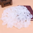 thumbnail image 2 of RotHome Non-Woven White Rose Petals Artificial Flower Petals for Wedding Decorations Romantic Night Engagement Party Fake Roses Valentine's Day Decor 100pcs, 2 of 8