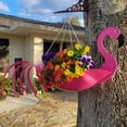 thumbnail image 2 of Hanging Flower Pot Creative Flamingo Parrot Appearance Metal Chain Hanging Decoration, 2 of 6