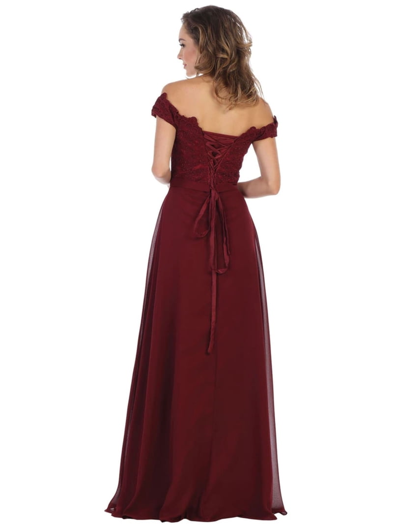 Womens Blush Prom Evening Formal Long Off The Shoulder A-Line Plus Size Dress - Walmart.com Womens Blush Prom Evening Formal Long Off The Shoulder A-Line Plus Size Dress - Walmart.com