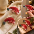 thumbnail image 4 of Cloth Christmas Tree Hanging Pendants Set of Two Pieces, Classic Holiday Ornament for Family Gathering Party Decoration, 4 of 6