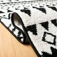 thumbnail image 7 of SAFAVIEH Mercer Sabella Boho Geometric Area Rug, Ivory/Charcoal, 9' x 12', 7 of 7