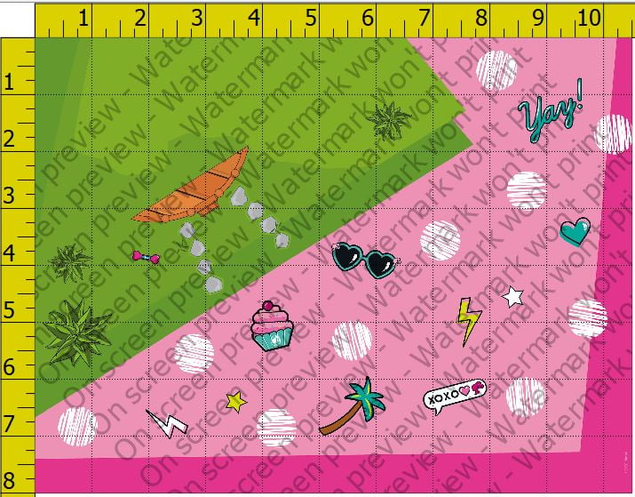 Barbie Dreamhouse Adventures Edible Cake Topper Image [DecoSet Background Only] 1/4 Sheet