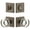 Titanium Gray, variant on Viaggio 628669 Quadrato Solid Brass Single Cylinder Keyed Entry Door Knob Set And Deadbolt