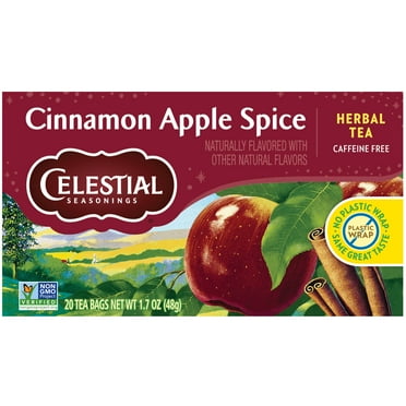 Celestial Seasonings Cinnamon Apple Spice Caffeine-Free Herbal Tea Bags (20 Count)