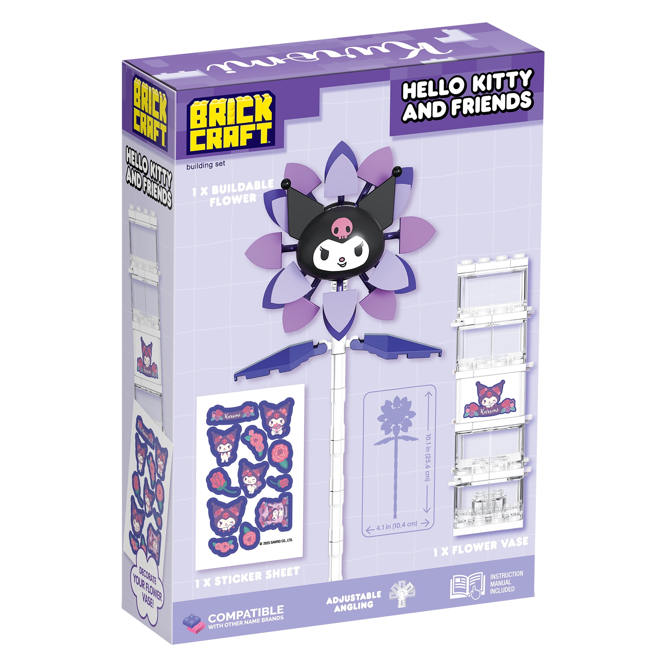 ⭐さくらオーダー品♥️椅子＆留具BOX⭐わんにゃん柄♥️--150・151 Brickcraft Kuromi Flower & Vase Building Kit (108 Pieces), Sanrio